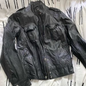 BDG leather biker jacket | S
